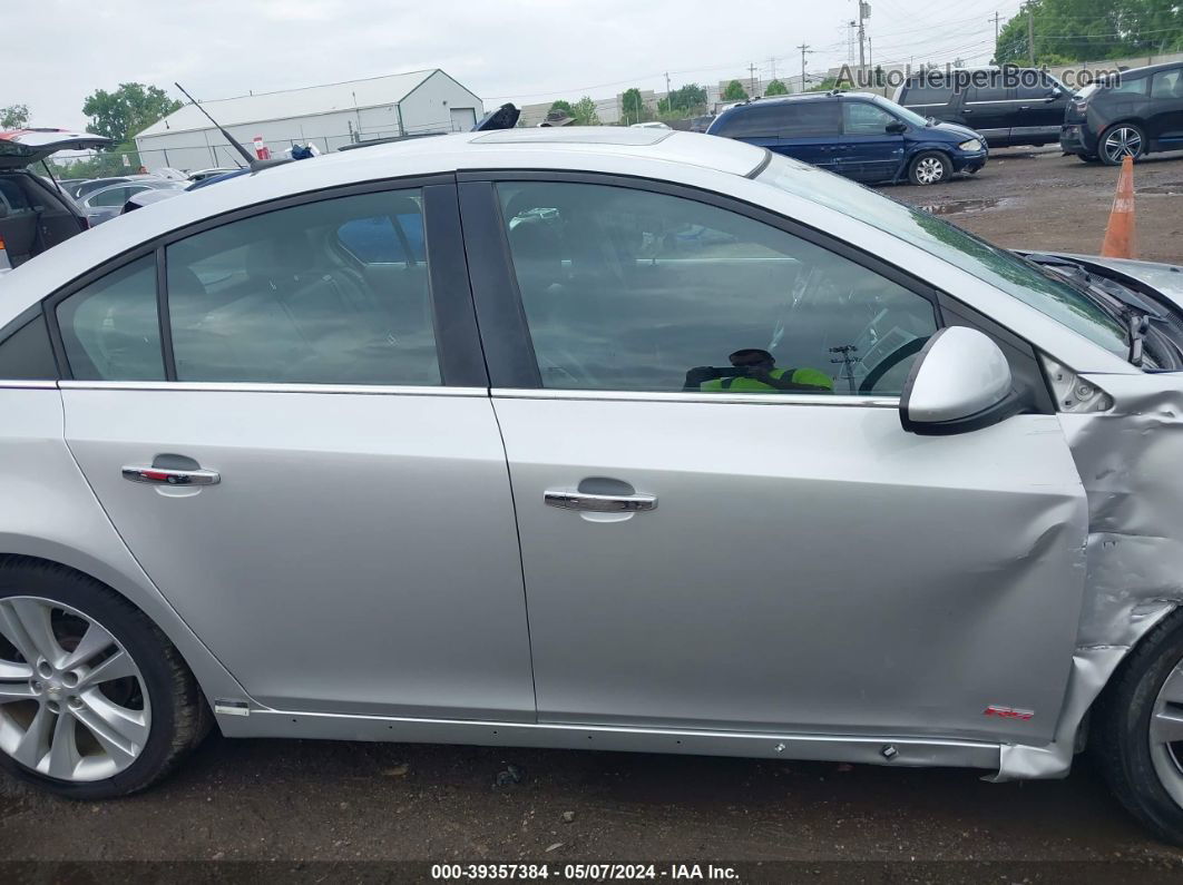 2014 Chevrolet Cruze Ltz Silver vin: 1G1PG5SB7E7433988