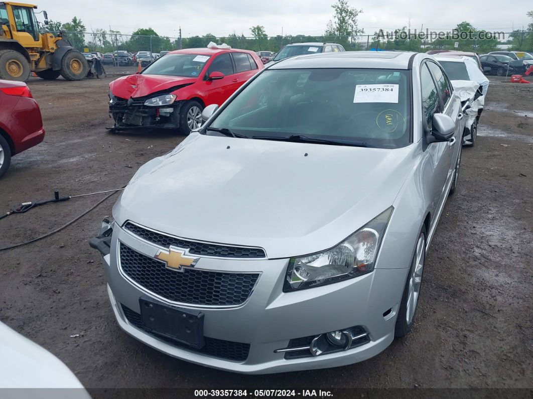 2014 Chevrolet Cruze Ltz Silver vin: 1G1PG5SB7E7433988