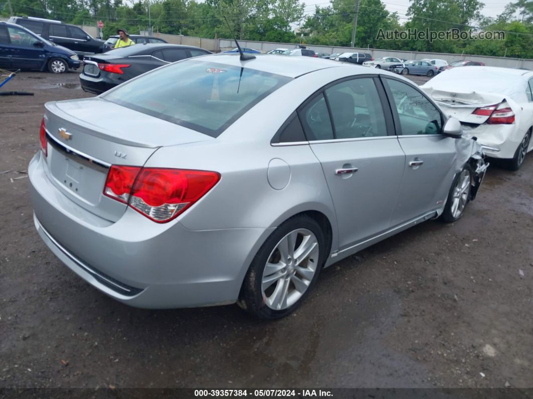 2014 Chevrolet Cruze Ltz Silver vin: 1G1PG5SB7E7433988