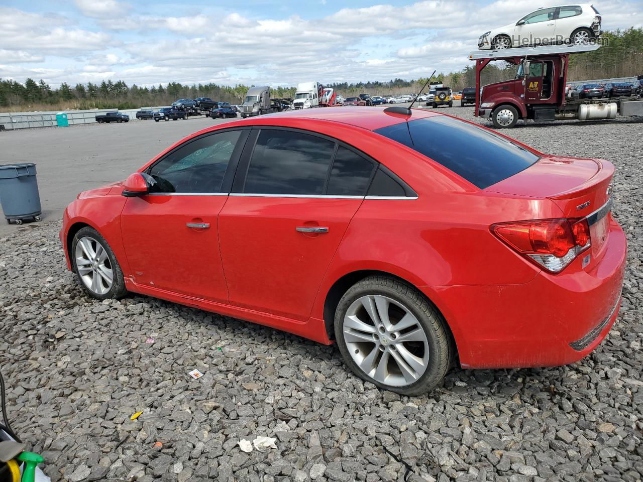 2015 Chevrolet Cruze Ltz Red vin: 1G1PG5SB7F7112602