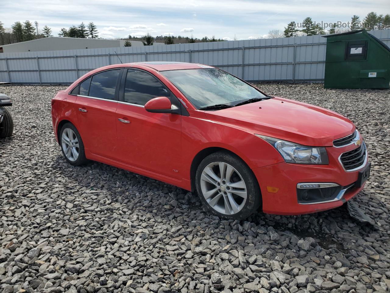 2015 Chevrolet Cruze Ltz Red vin: 1G1PG5SB7F7112602