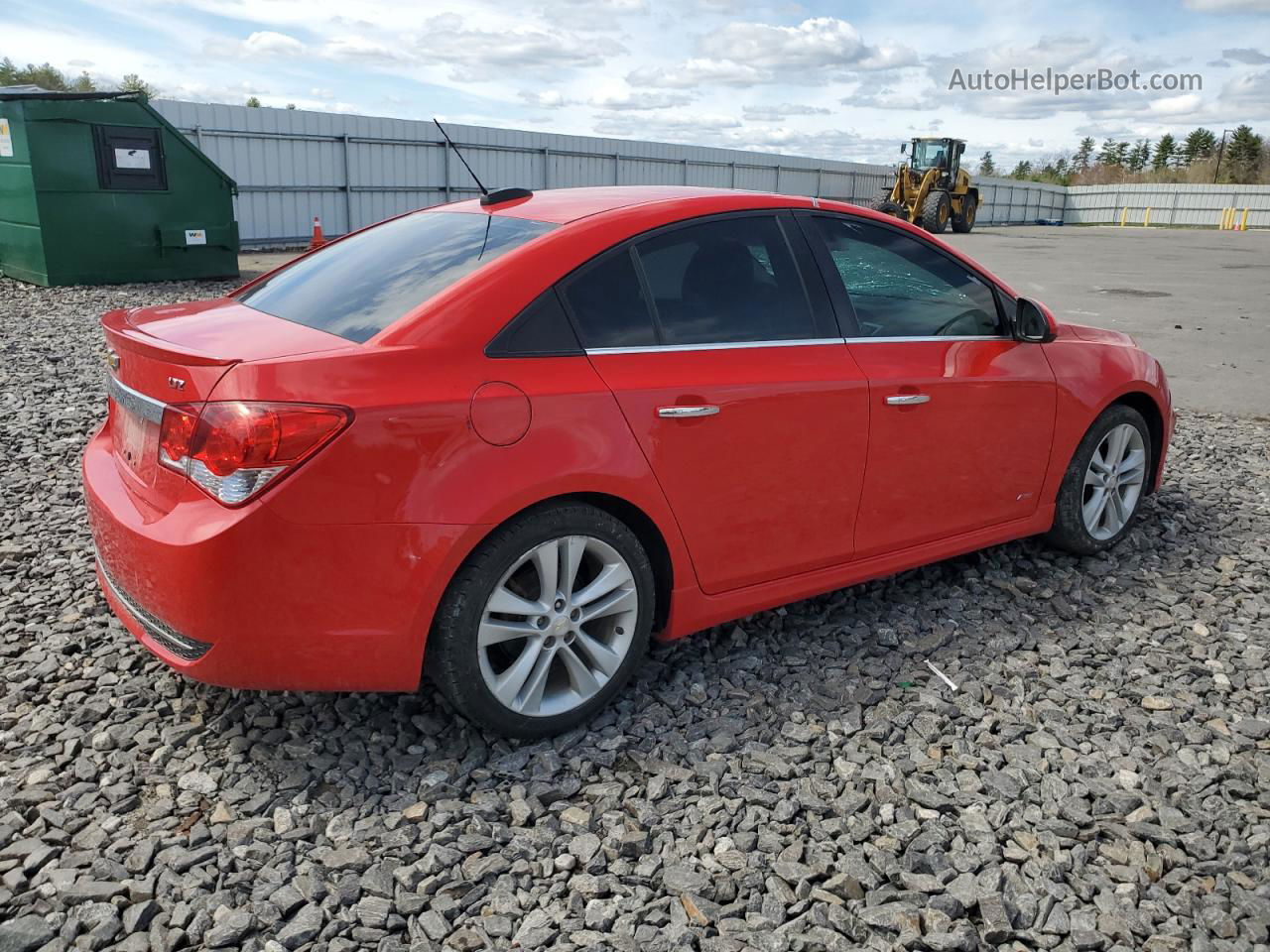 2015 Chevrolet Cruze Ltz Red vin: 1G1PG5SB7F7112602