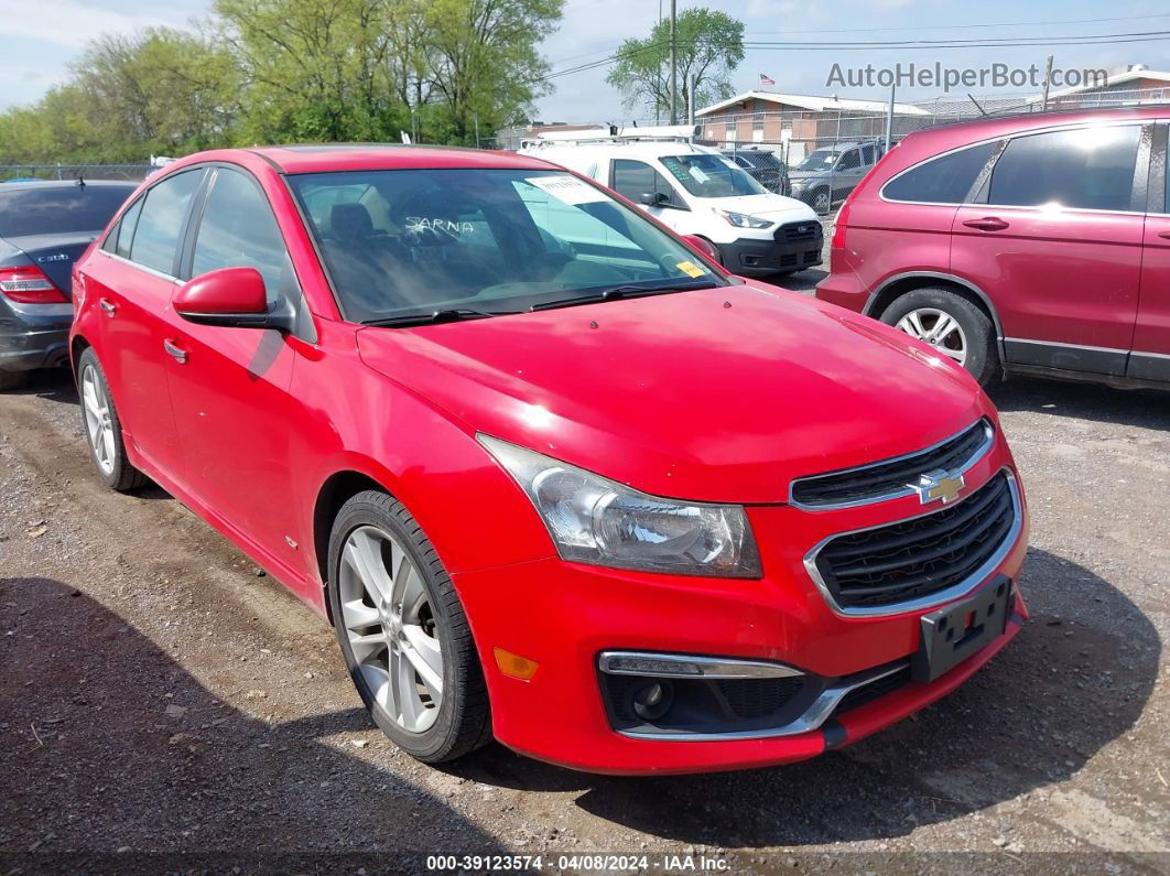 2015 Chevrolet Cruze Ltz Red vin: 1G1PG5SB7F7120330