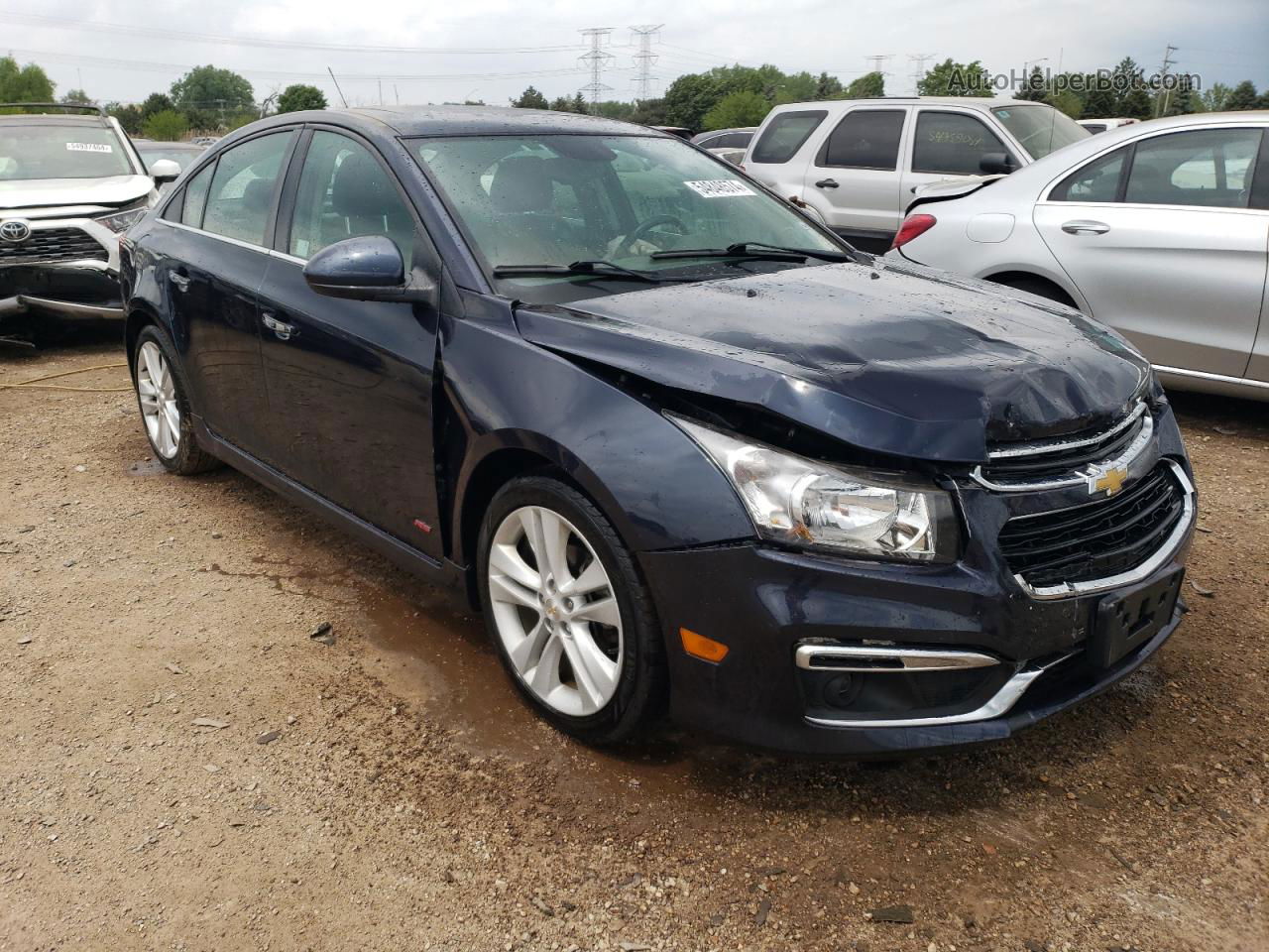 2015 Chevrolet Cruze Ltz Blue vin: 1G1PG5SB7F7134051