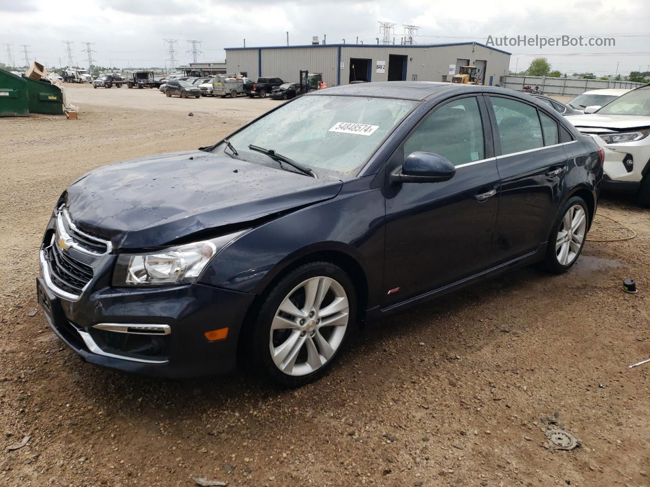 2015 Chevrolet Cruze Ltz Blue vin: 1G1PG5SB7F7134051