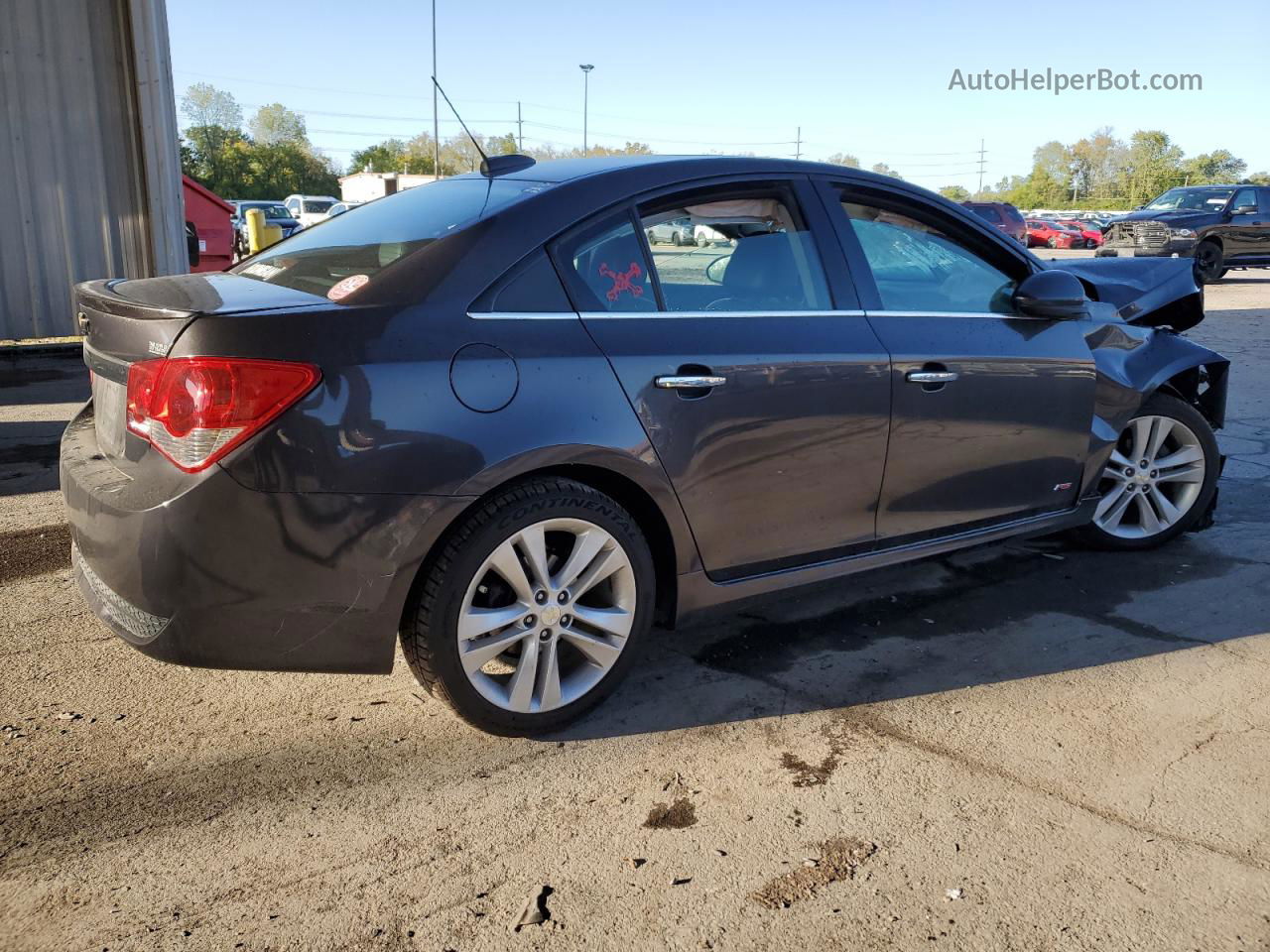 2015 Chevrolet Cruze Ltz Gray vin: 1G1PG5SB7F7157734