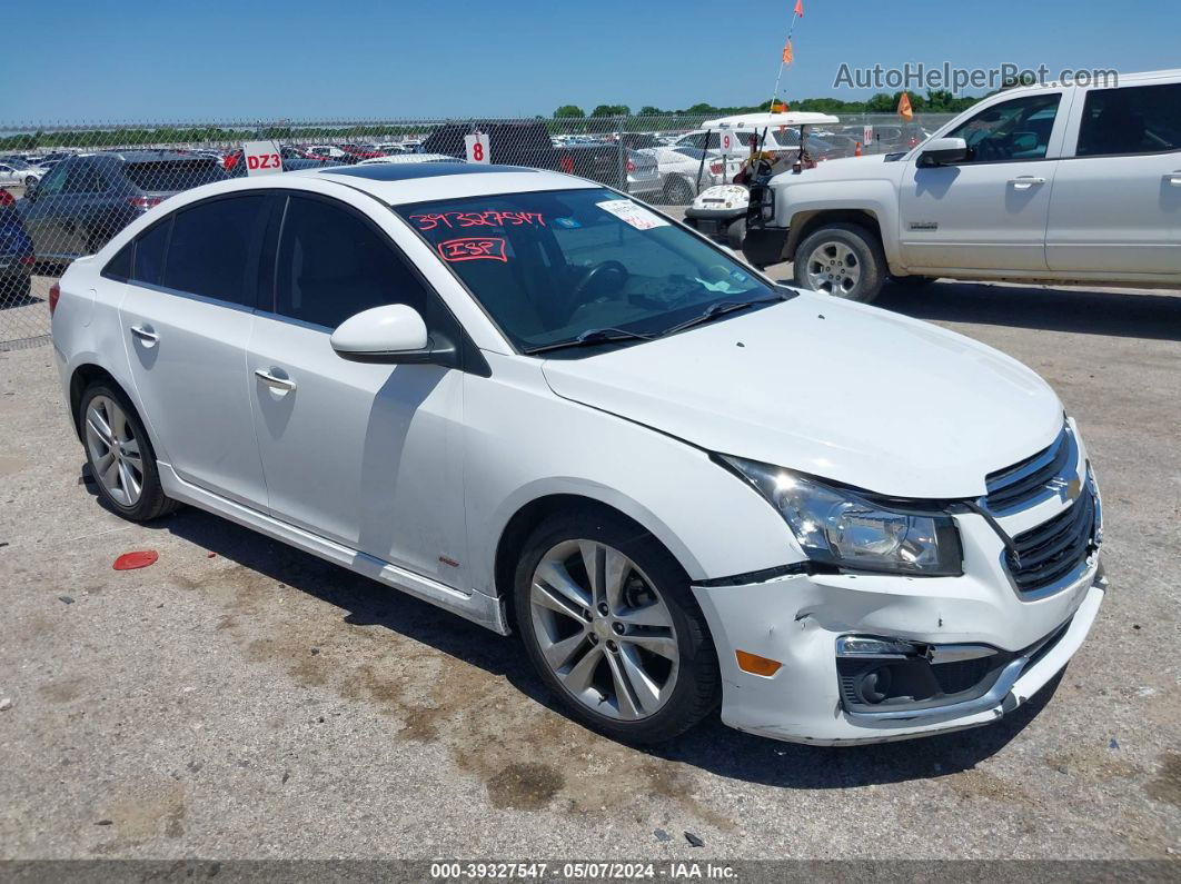 2015 Chevrolet Cruze Ltz White vin: 1G1PG5SB7F7234828