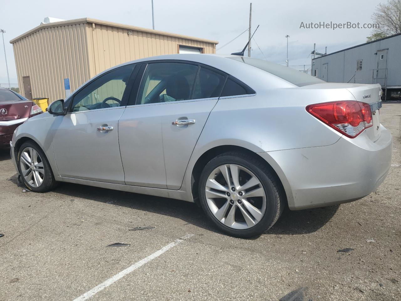 2015 Chevrolet Cruze Ltz Silver vin: 1G1PG5SB7F7265030