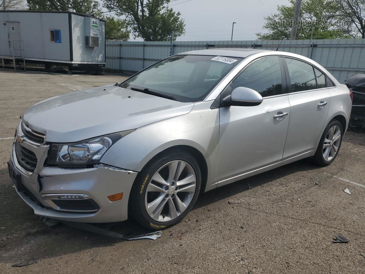 2015 Chevrolet Cruze Ltz Silver vin: 1G1PG5SB7F7265030