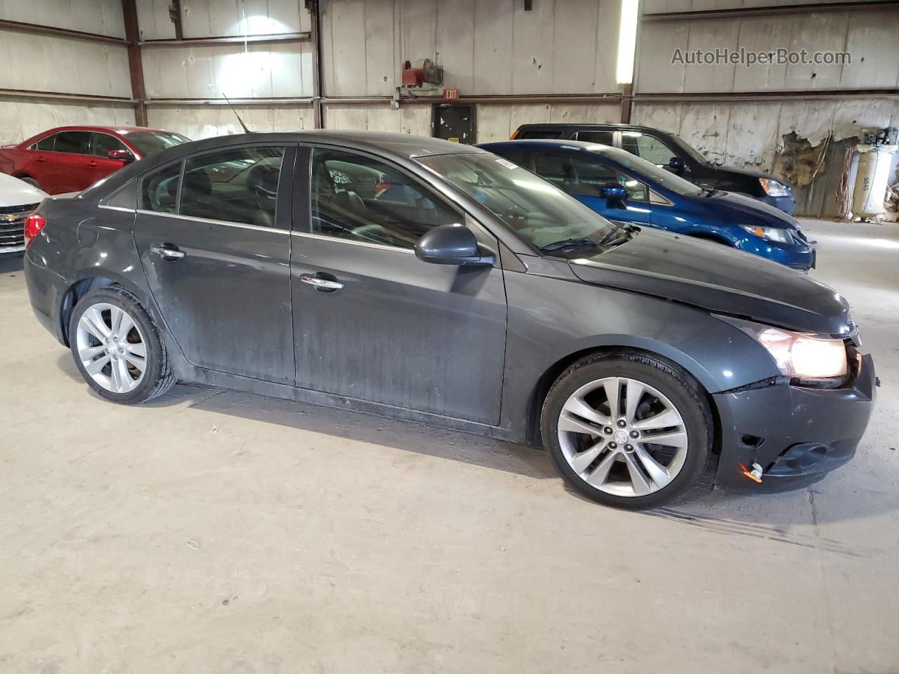 2013 Chevrolet Cruze Ltz Gray vin: 1G1PG5SB8D7118745