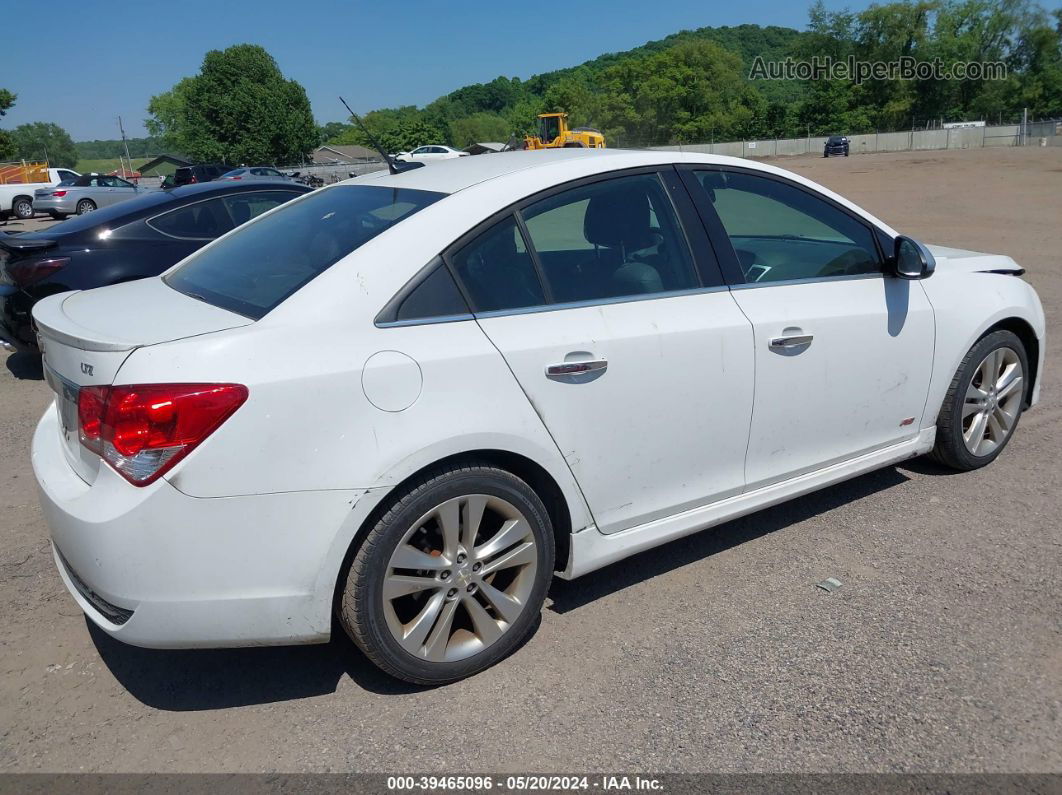 2014 Chevrolet Cruze Ltz White vin: 1G1PG5SB8E7323936