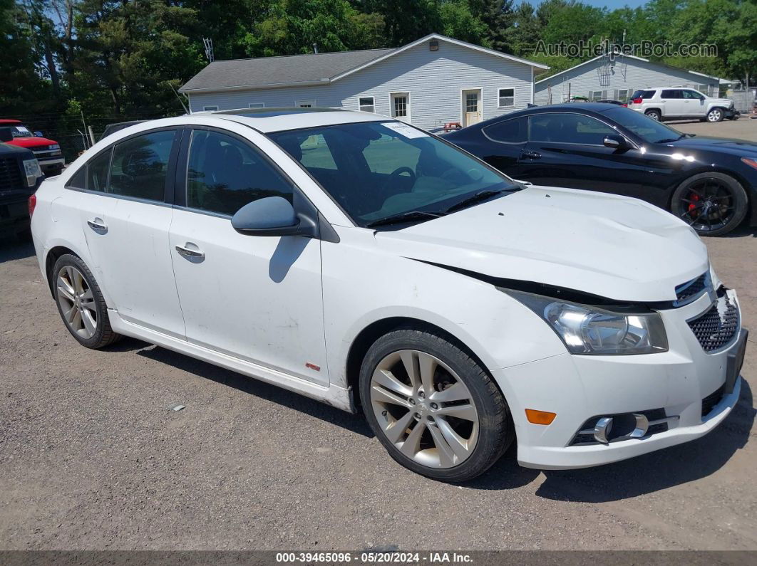 2014 Chevrolet Cruze Ltz White vin: 1G1PG5SB8E7323936