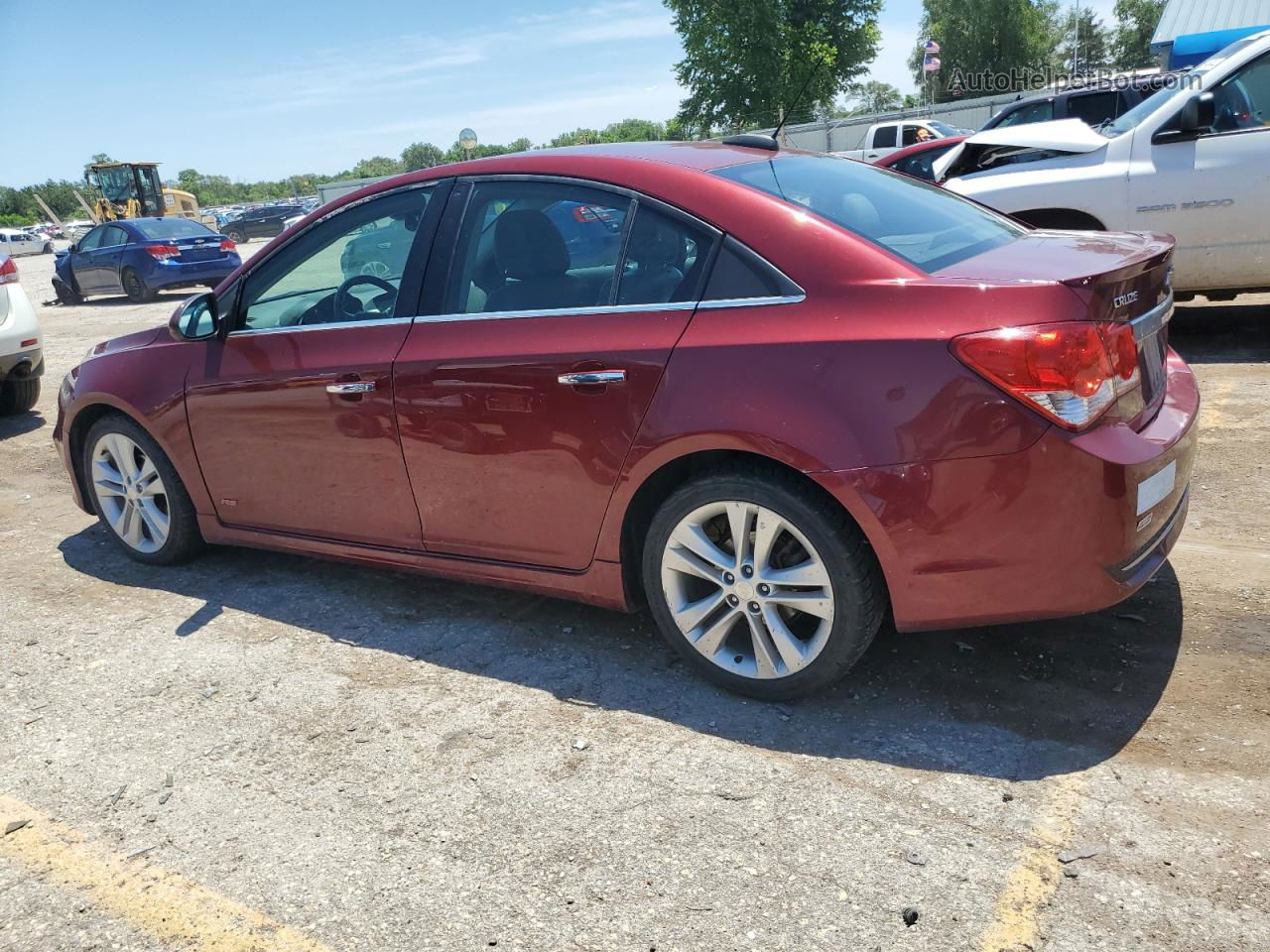 2015 Chevrolet Cruze Ltz Red vin: 1G1PG5SB8F7129795