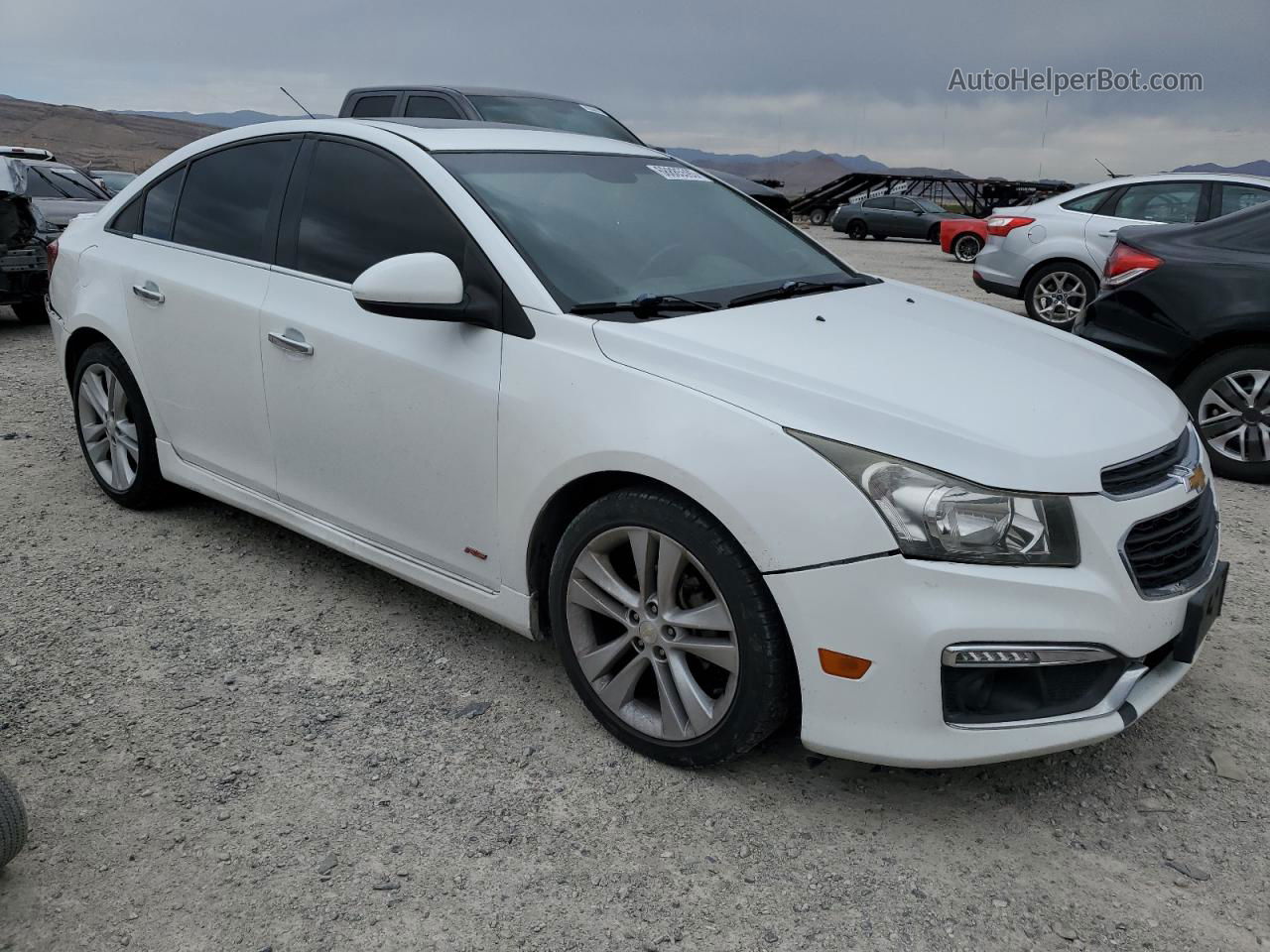 2015 Chevrolet Cruze Ltz White vin: 1G1PG5SB8F7130848