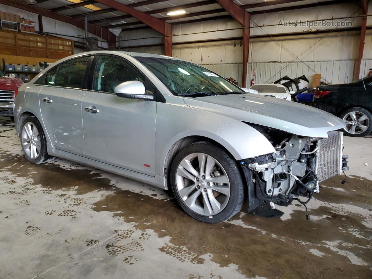 2015 Chevrolet Cruze Ltz Silver vin: 1G1PG5SB8F7145348