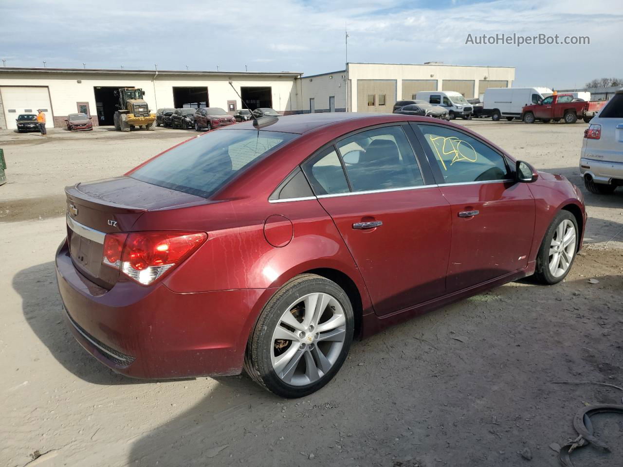 2015 Chevrolet Cruze Ltz Red vin: 1G1PG5SB8F7231579