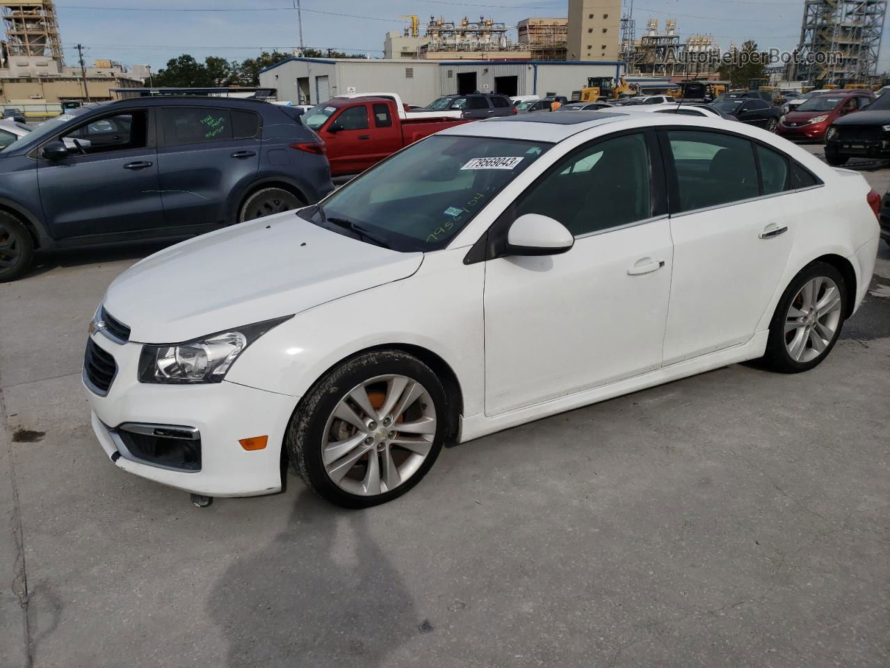 2015 Chevrolet Cruze Ltz White vin: 1G1PG5SB8F7245241