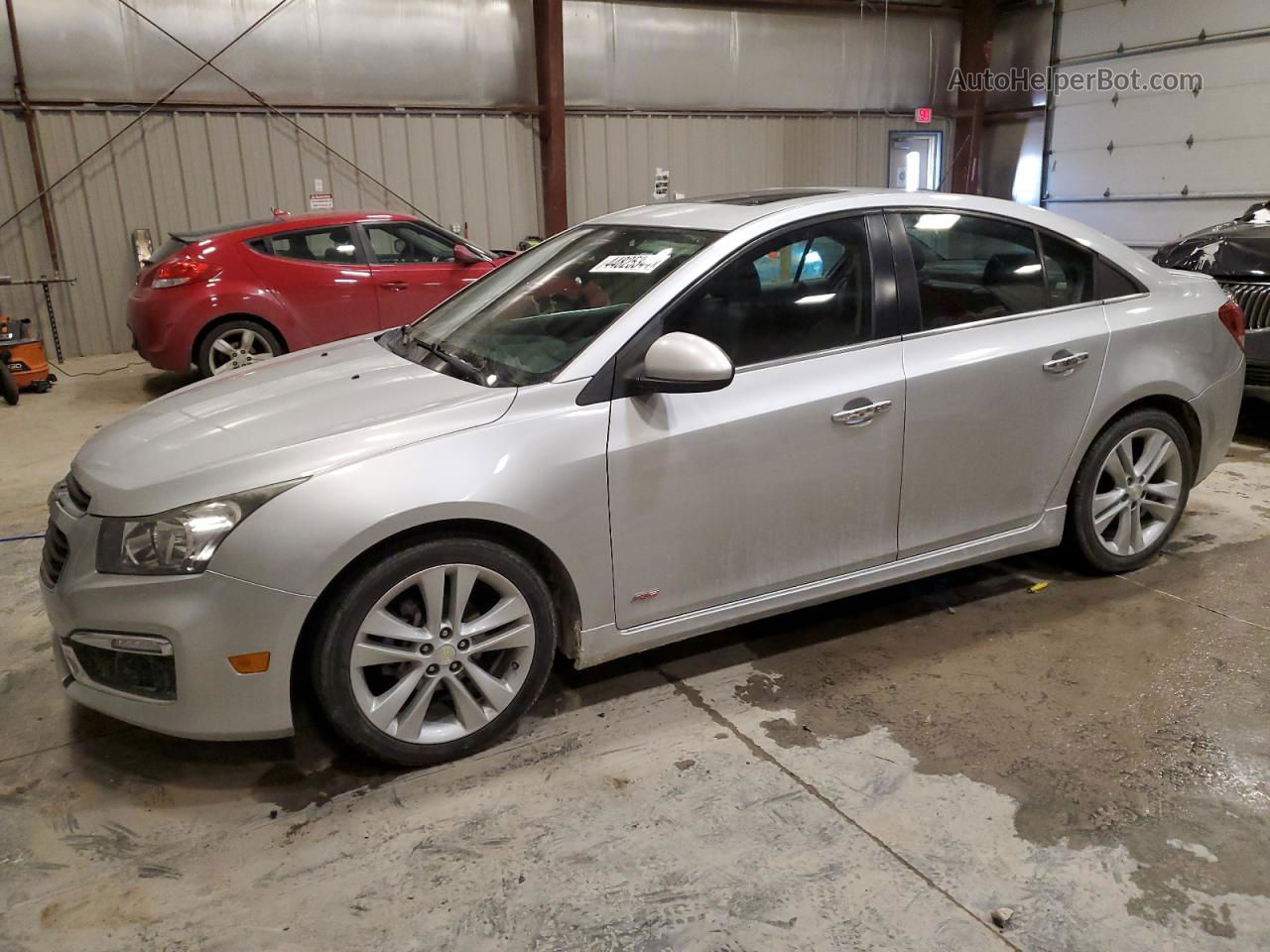 2015 Chevrolet Cruze Ltz Silver vin: 1G1PG5SB8F7253193