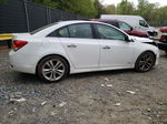 2013 Chevrolet Cruze Ltz White vin: 1G1PG5SB9D7129978