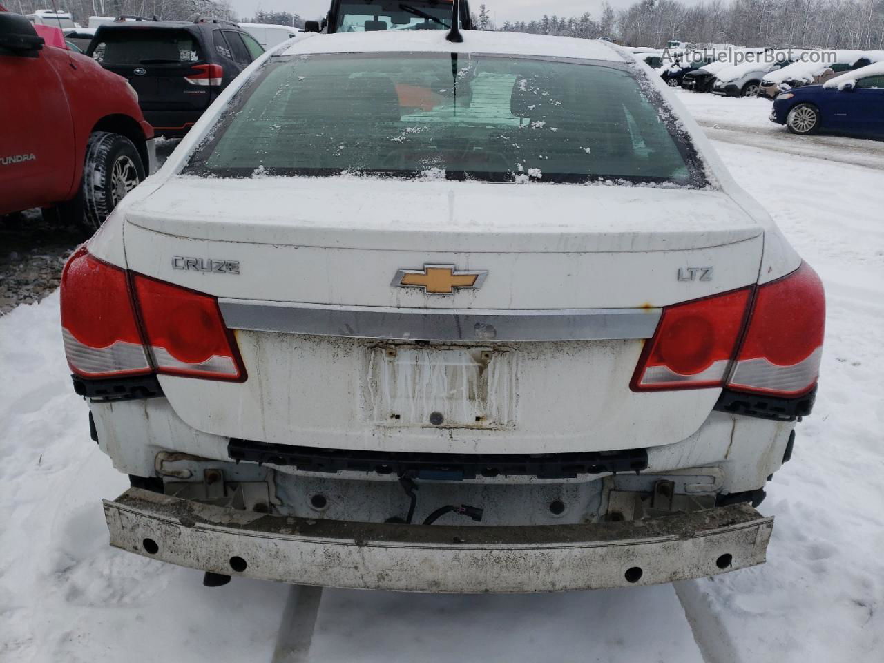 2013 Chevrolet Cruze Ltz White vin: 1G1PG5SB9D7222323