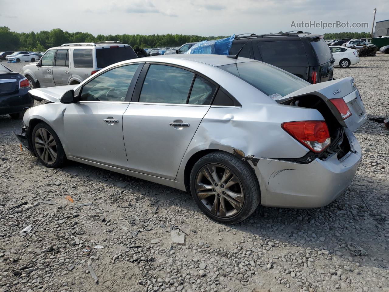 2013 Chevrolet Cruze Ltz Silver vin: 1G1PG5SB9D7249585