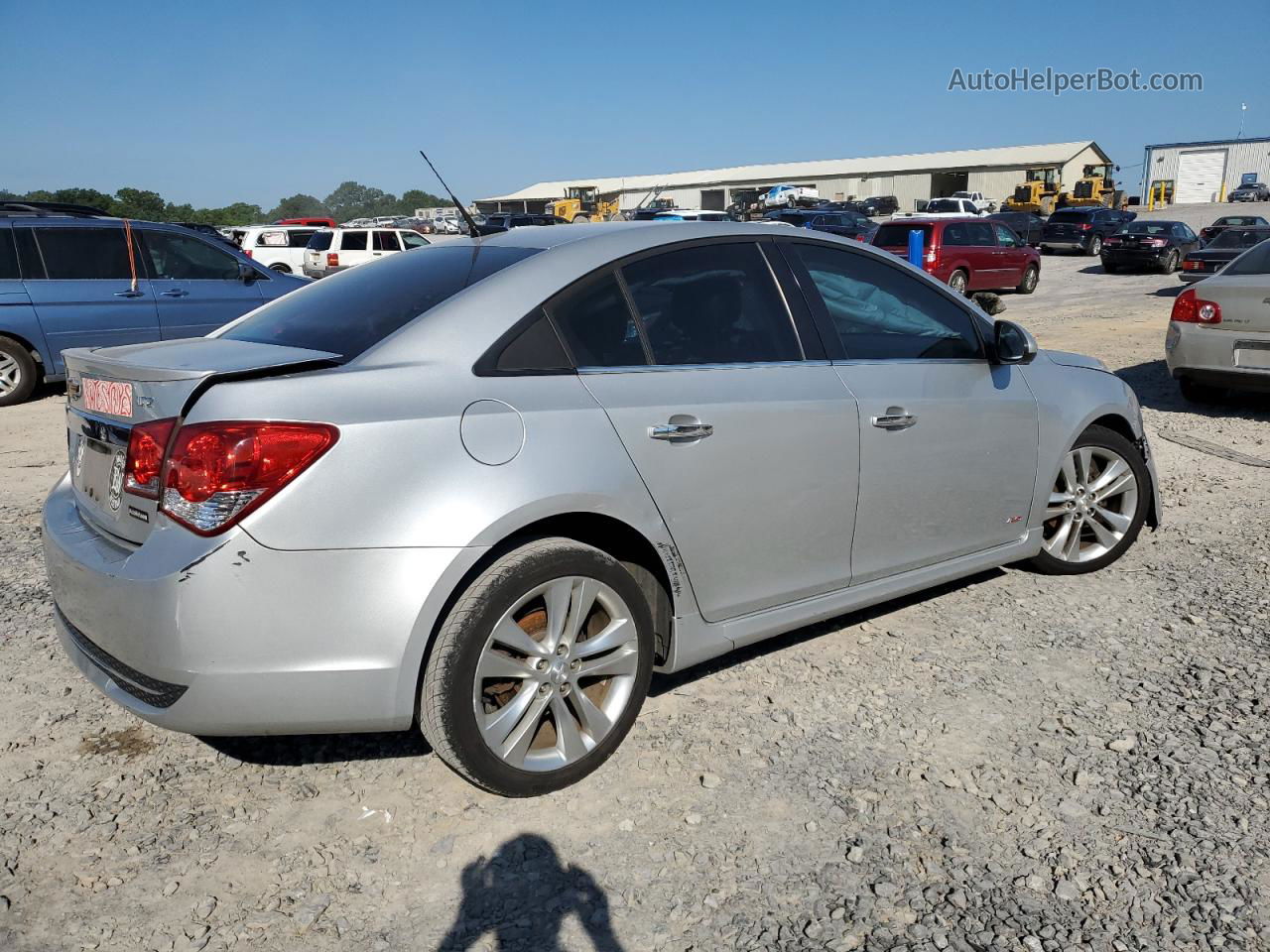 2013 Chevrolet Cruze Ltz Silver vin: 1G1PG5SB9D7278729