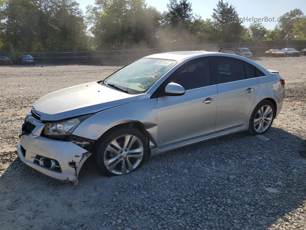 2013 Chevrolet Cruze Ltz Silver vin: 1G1PG5SB9D7278729