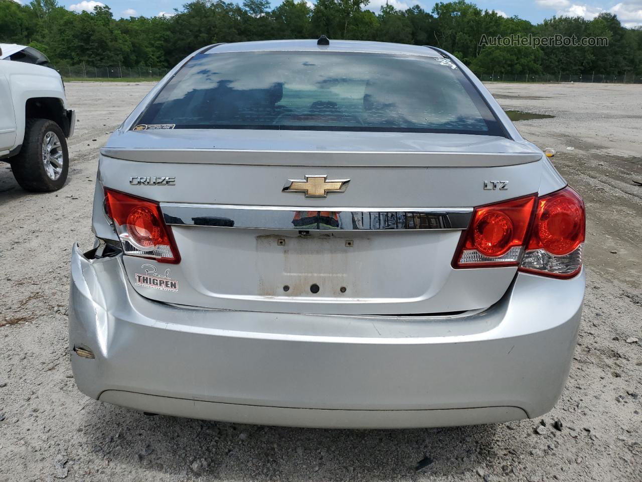 2013 Chevrolet Cruze Ltz Silver vin: 1G1PG5SB9D7289780