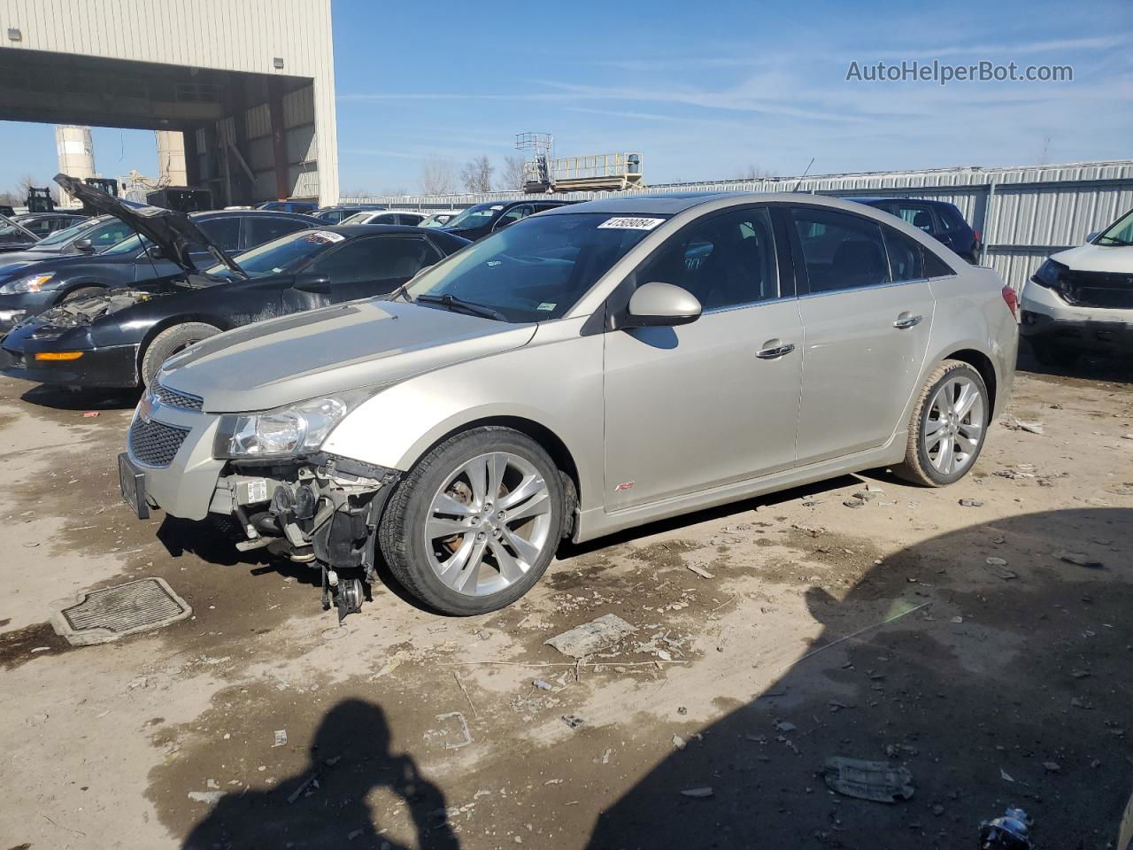 2014 Chevrolet Cruze Ltz Tan vin: 1G1PG5SB9E7221609