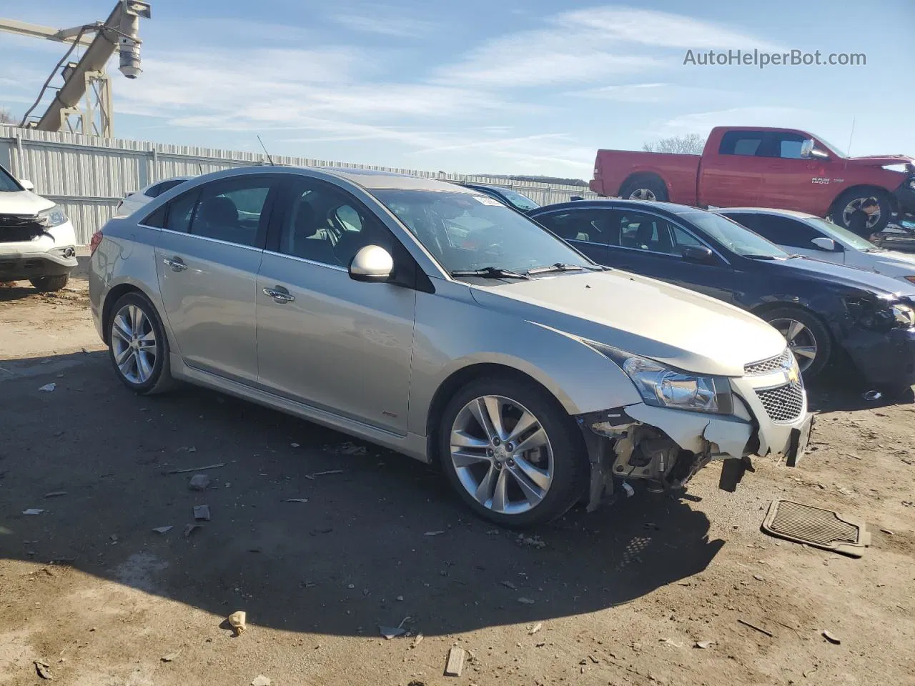 2014 Chevrolet Cruze Ltz Желто-коричневый vin: 1G1PG5SB9E7221609