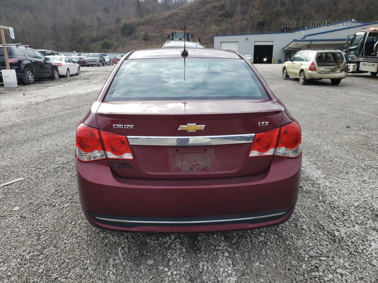 2015 Chevrolet Cruze Ltz Maroon vin: 1G1PG5SB9F7208070