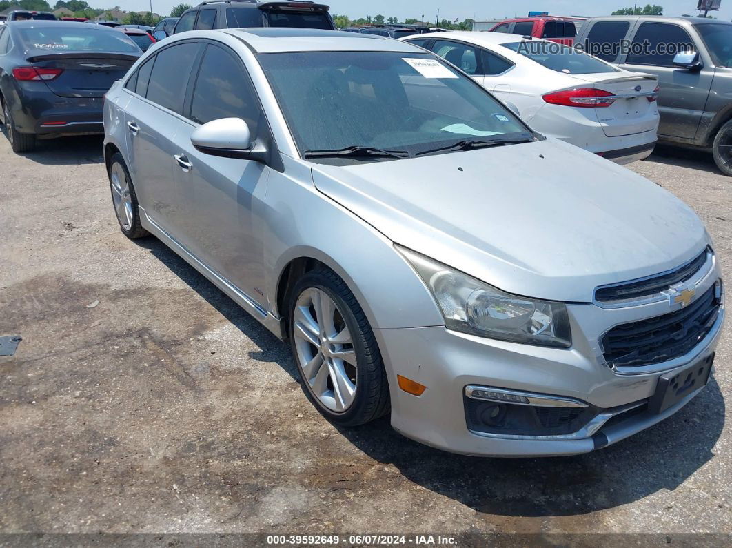 2015 Chevrolet Cruze Ltz Silver vin: 1G1PG5SB9F7286316