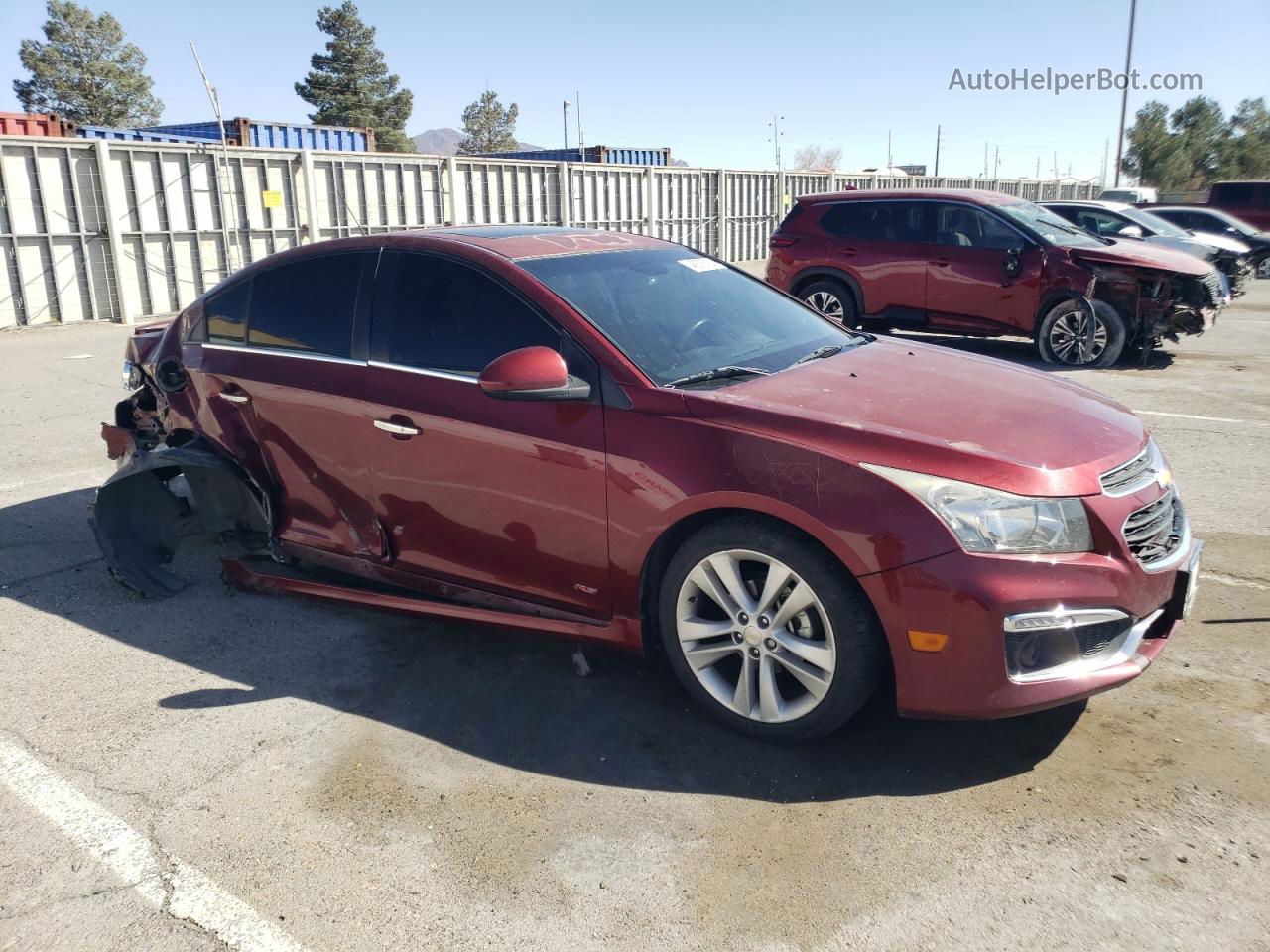 2016 Chevrolet Cruze Limited Ltz Burgundy vin: 1G1PG5SB9G7195371