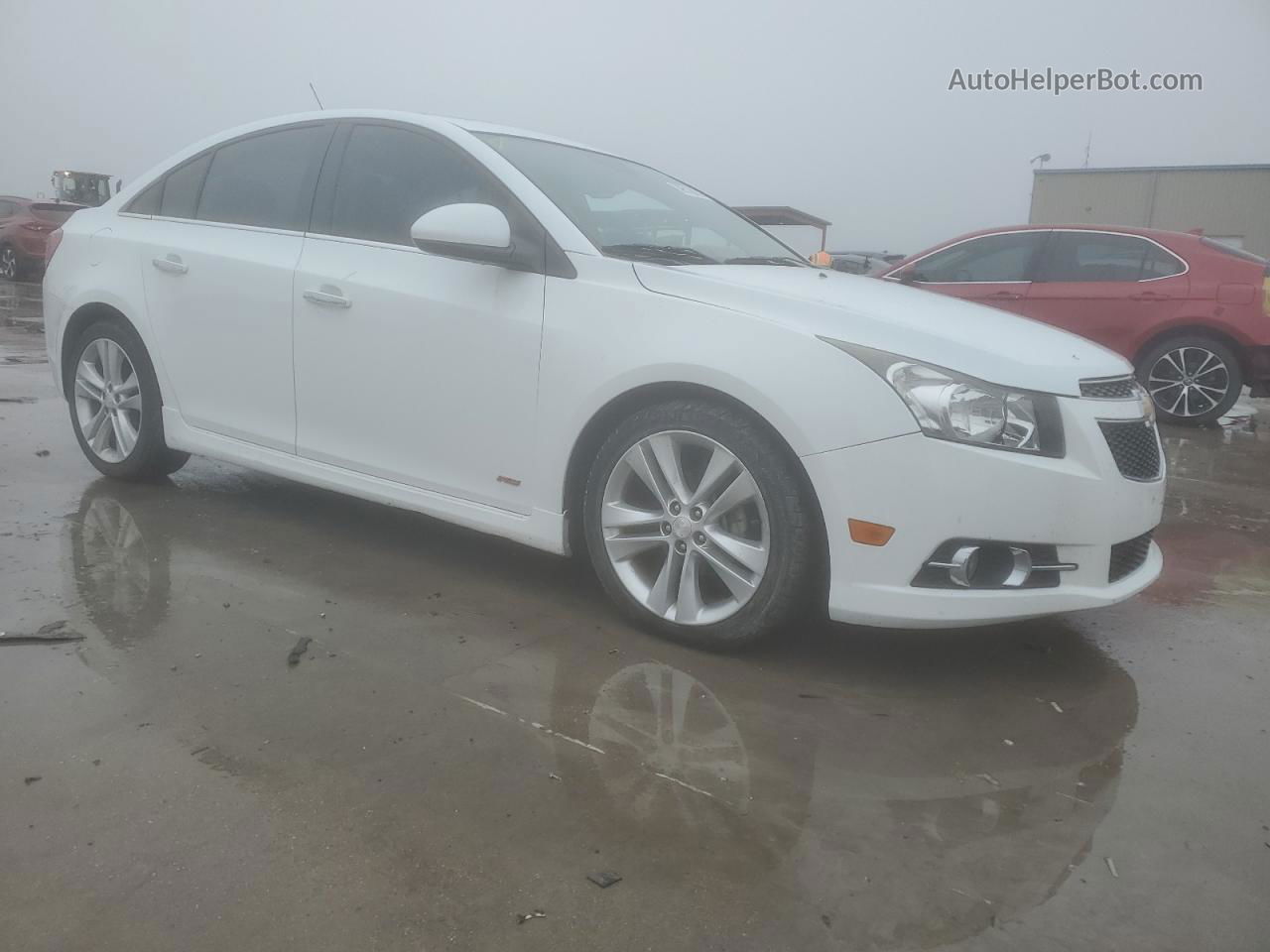 2013 Chevrolet Cruze Ltz White vin: 1G1PG5SBXD7103695