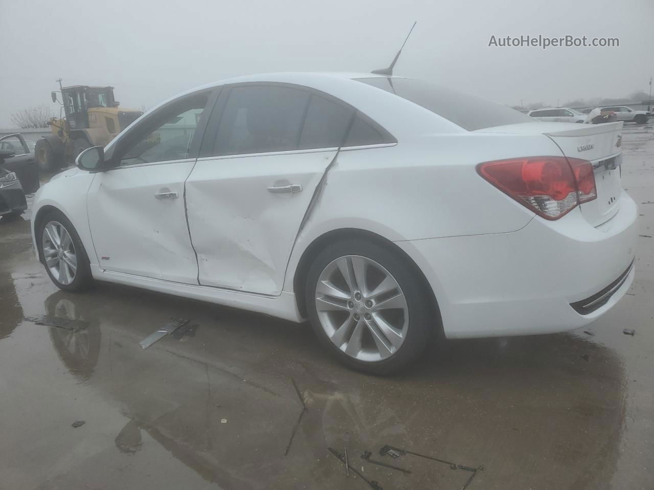 2013 Chevrolet Cruze Ltz White vin: 1G1PG5SBXD7103695