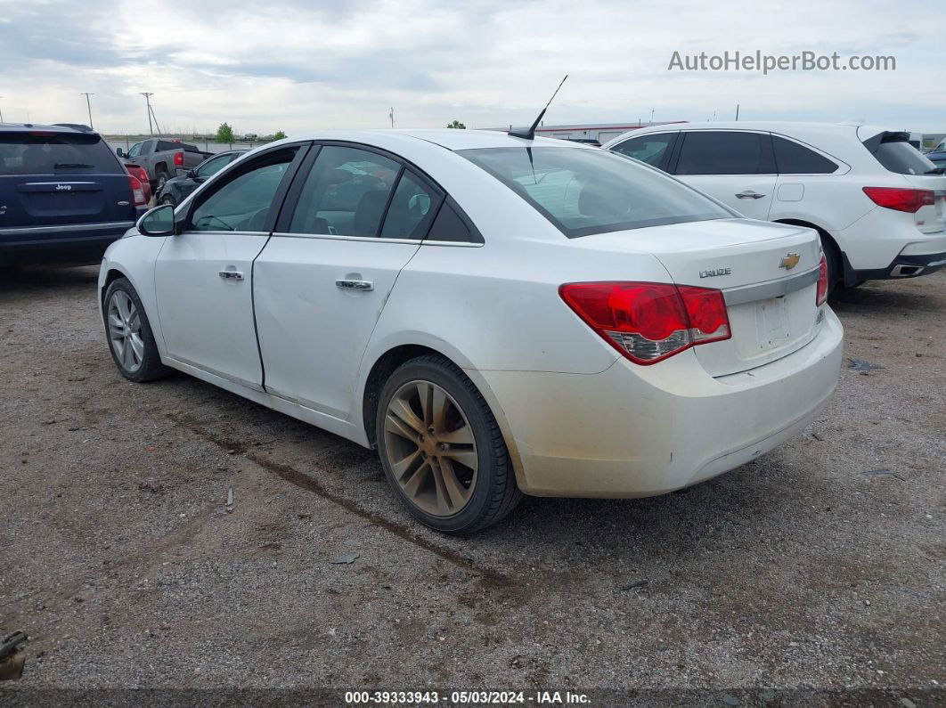 2013 Chevrolet Cruze Ltz White vin: 1G1PG5SBXD7141377