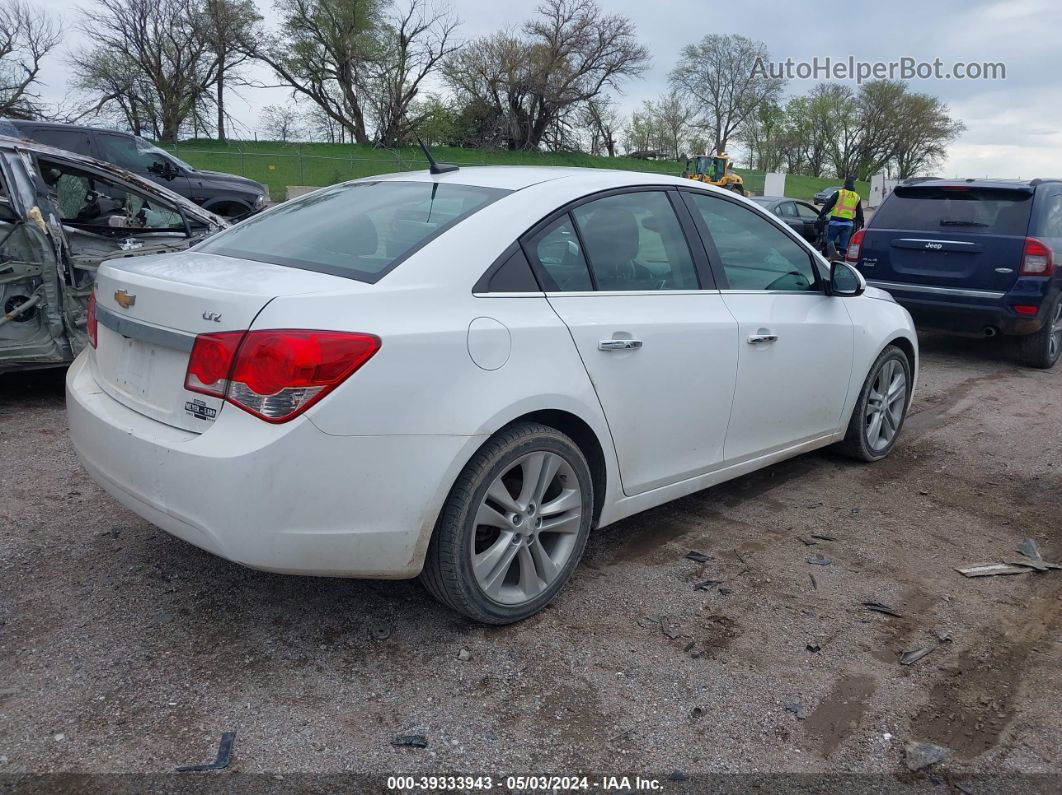 2013 Chevrolet Cruze Ltz White vin: 1G1PG5SBXD7141377