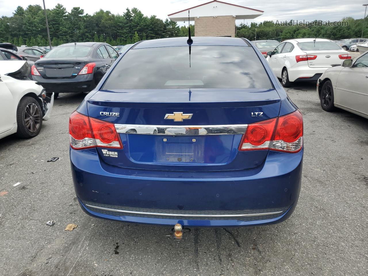 2013 Chevrolet Cruze Ltz Blue vin: 1G1PG5SBXD7174542