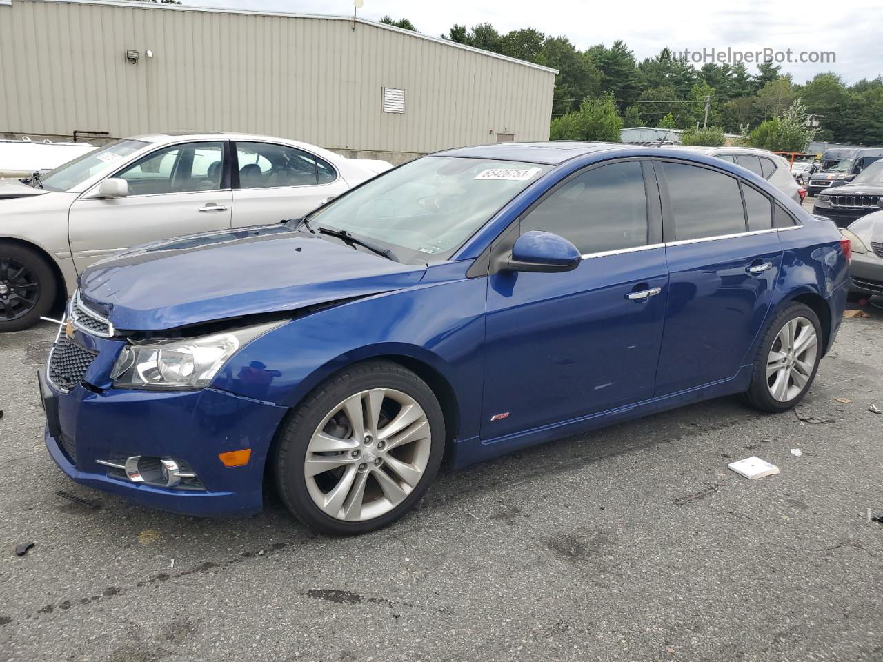 2013 Chevrolet Cruze Ltz Blue vin: 1G1PG5SBXD7174542