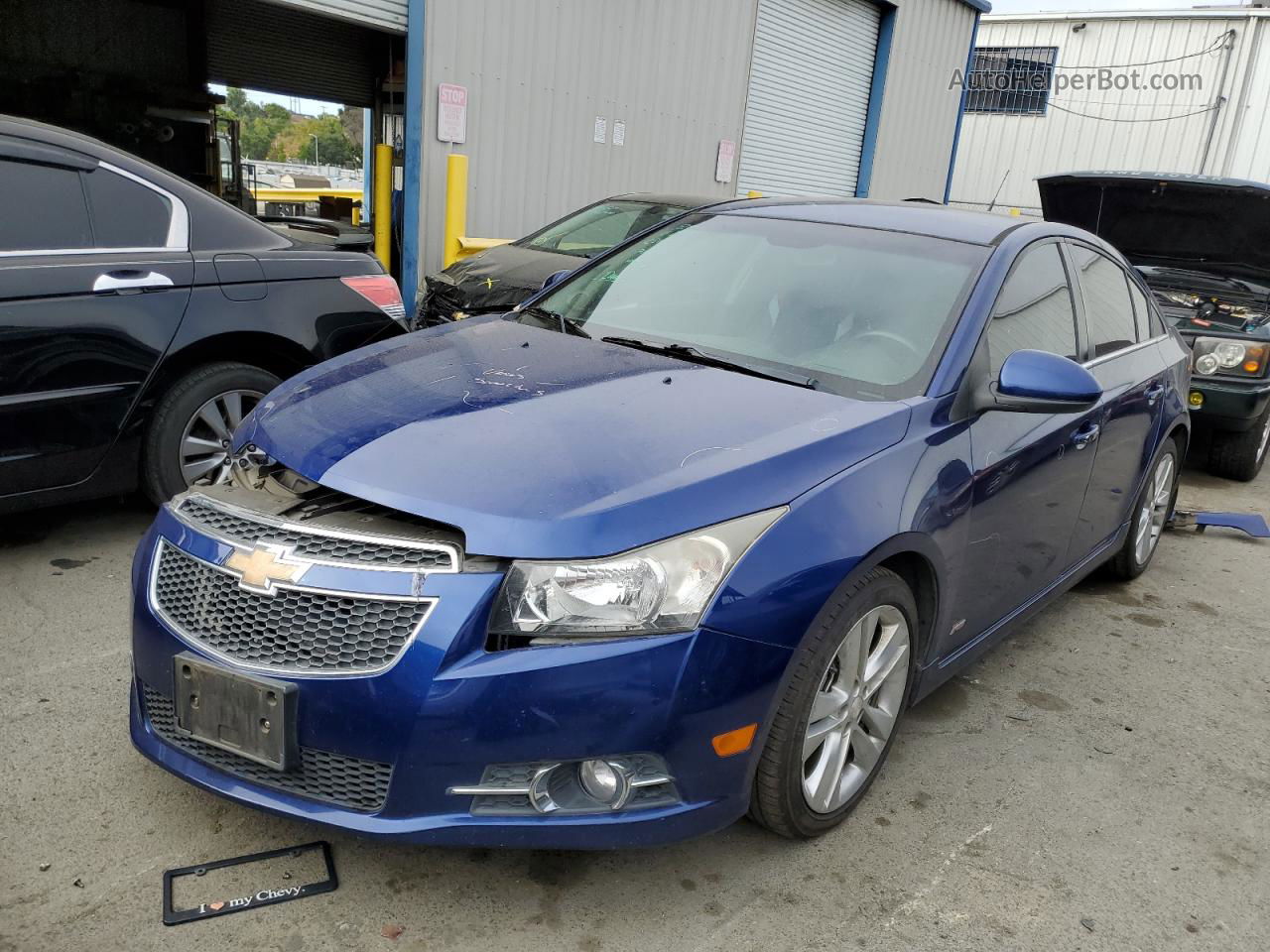 2013 Chevrolet Cruze Ltz Blue vin: 1G1PG5SBXD7243438