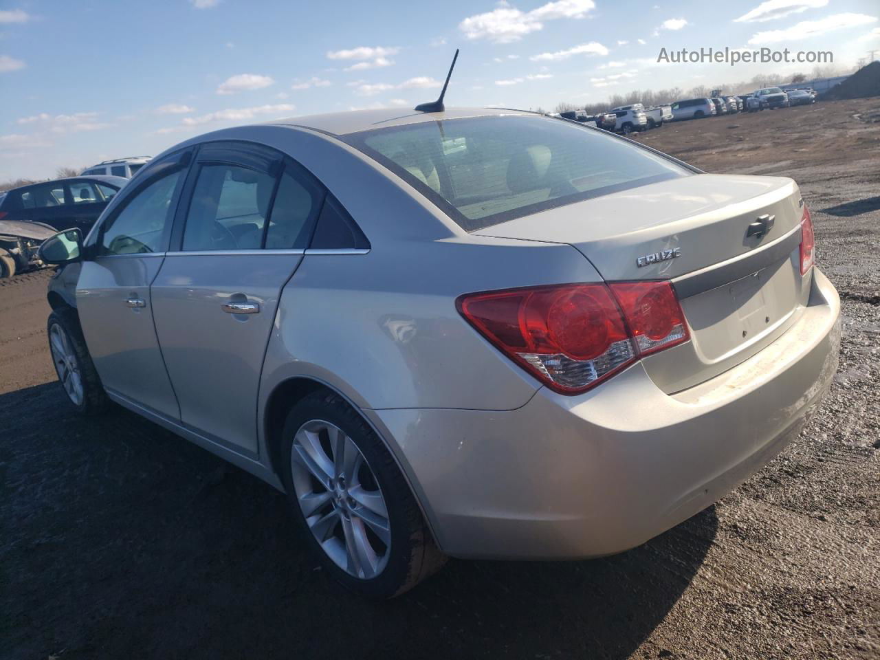 2013 Chevrolet Cruze Ltz Silver vin: 1G1PG5SBXD7300852