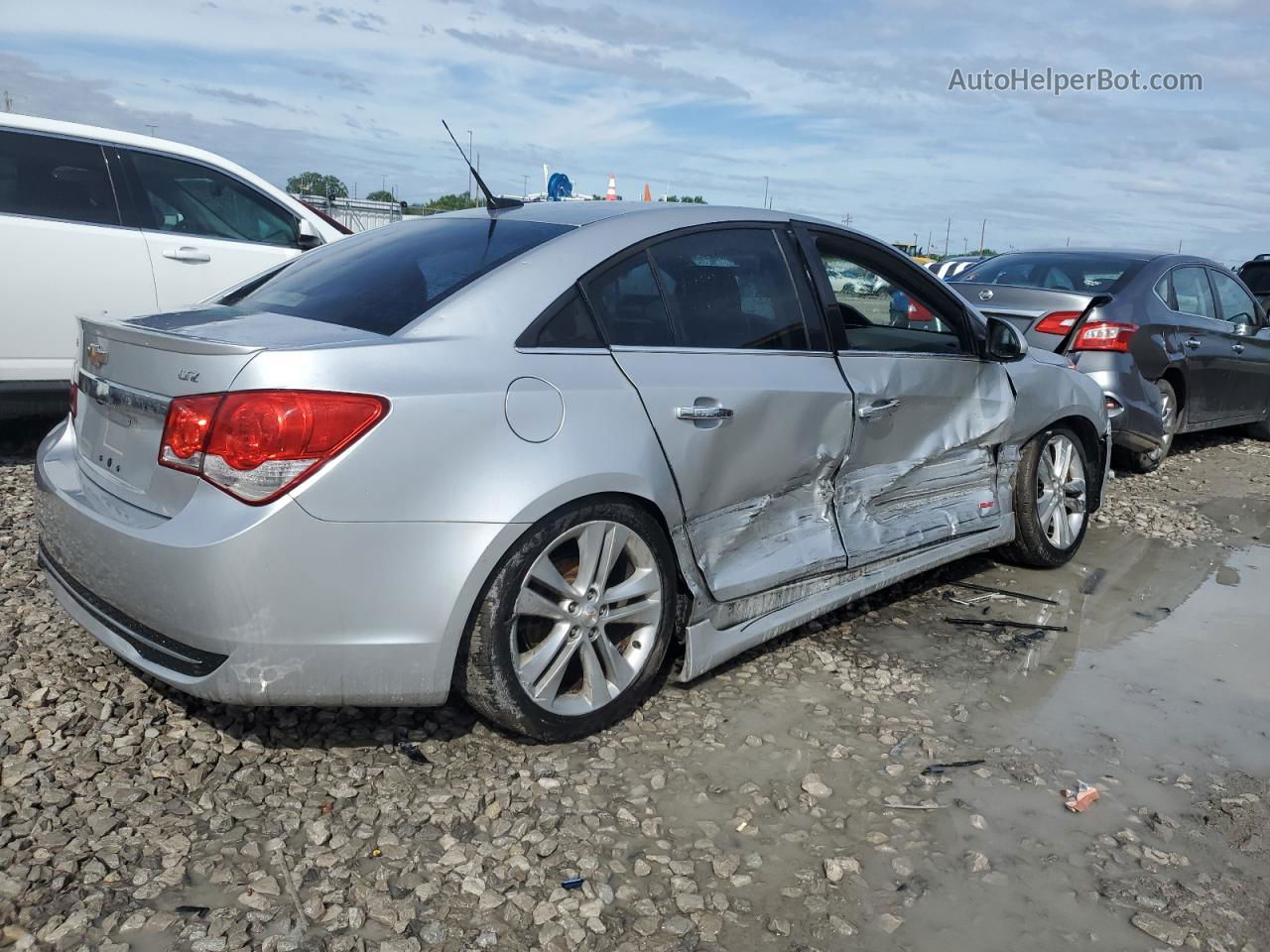 2013 Chevrolet Cruze Ltz Серебряный vin: 1G1PG5SBXD7324424