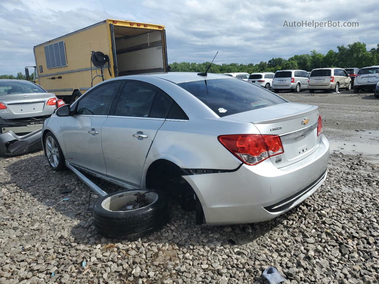 2013 Chevrolet Cruze Ltz Silver vin: 1G1PG5SBXD7324424