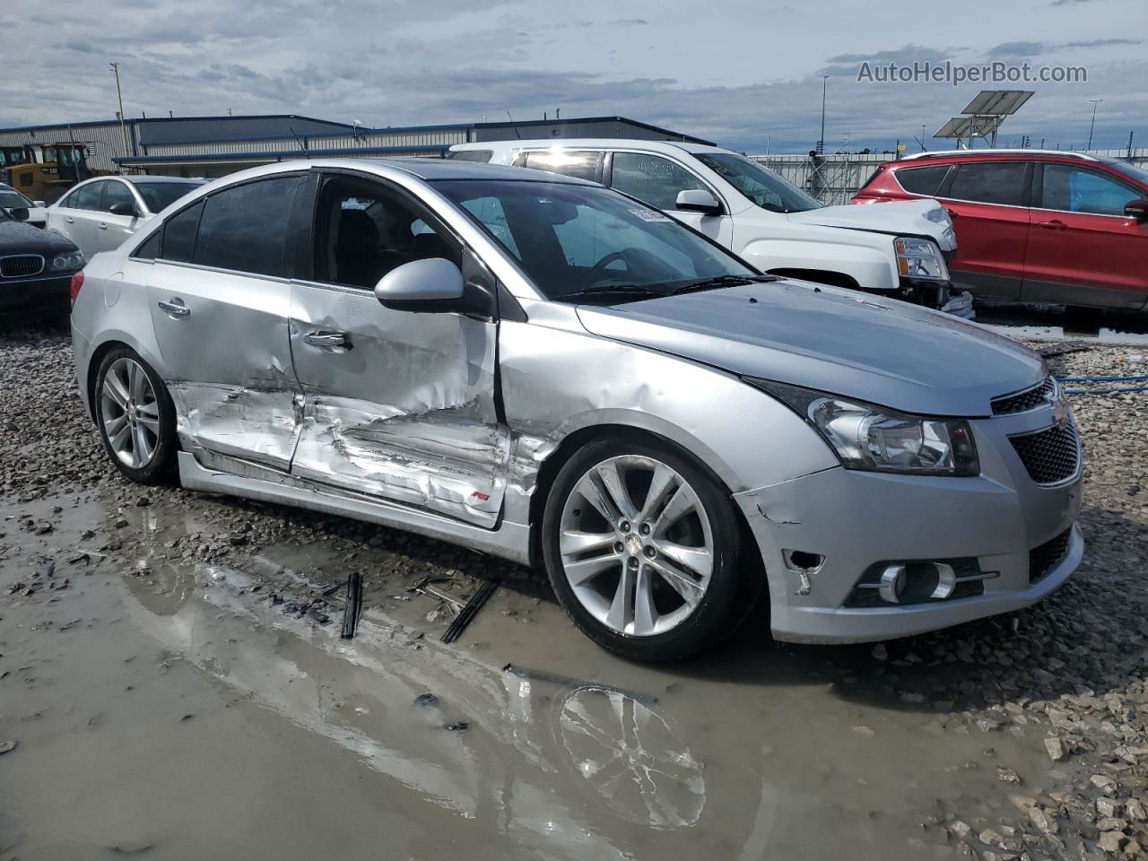 2013 Chevrolet Cruze Ltz Silver vin: 1G1PG5SBXD7324424