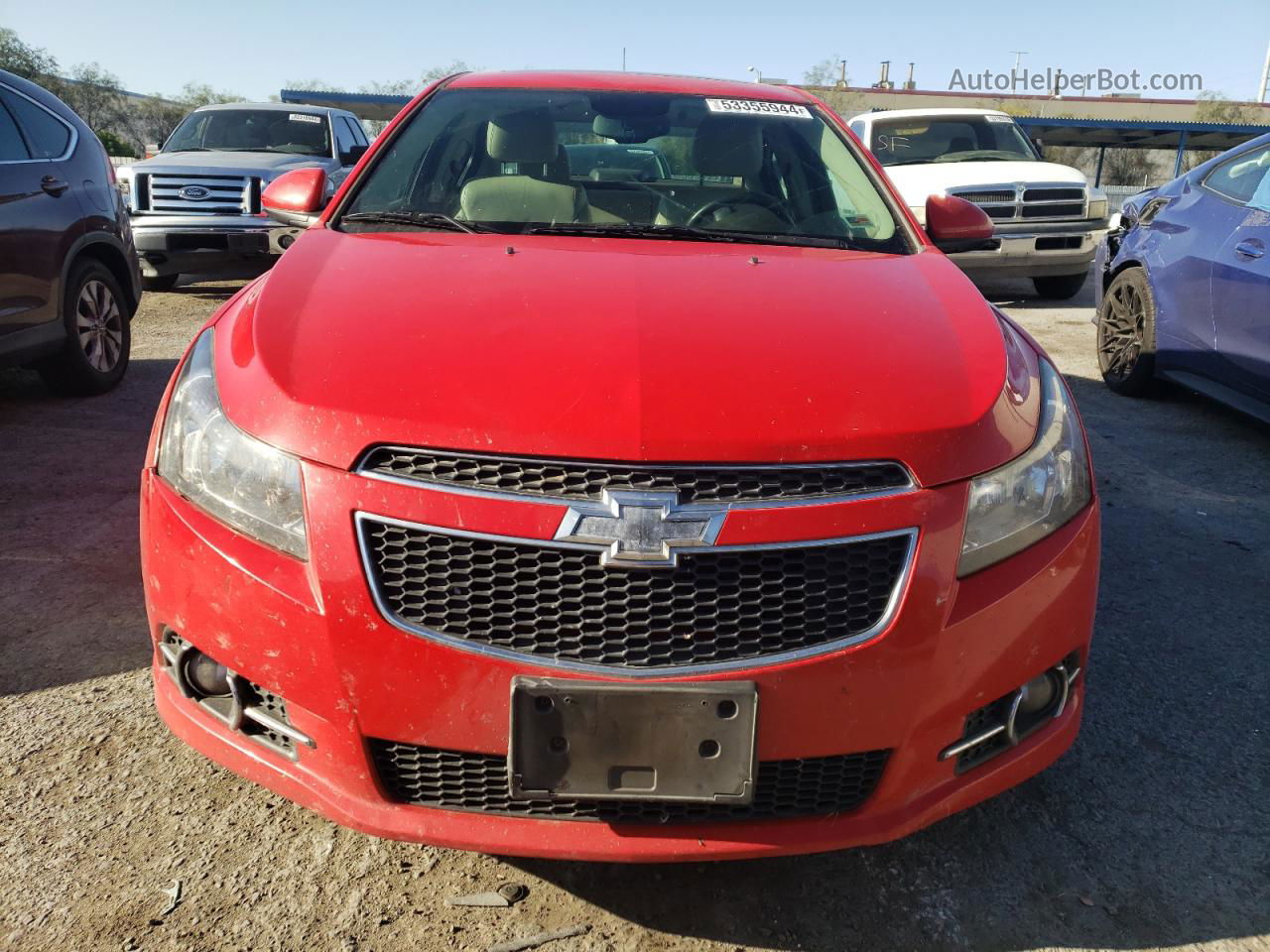 2014 Chevrolet Cruze Ltz Red vin: 1G1PG5SBXE7279874