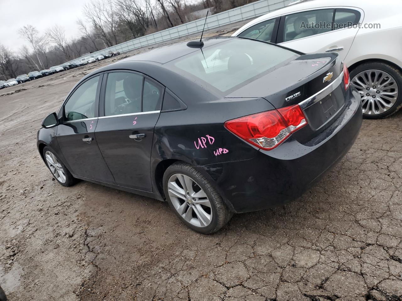 2015 Chevrolet Cruze Ltz Black vin: 1G1PG5SBXF7167738