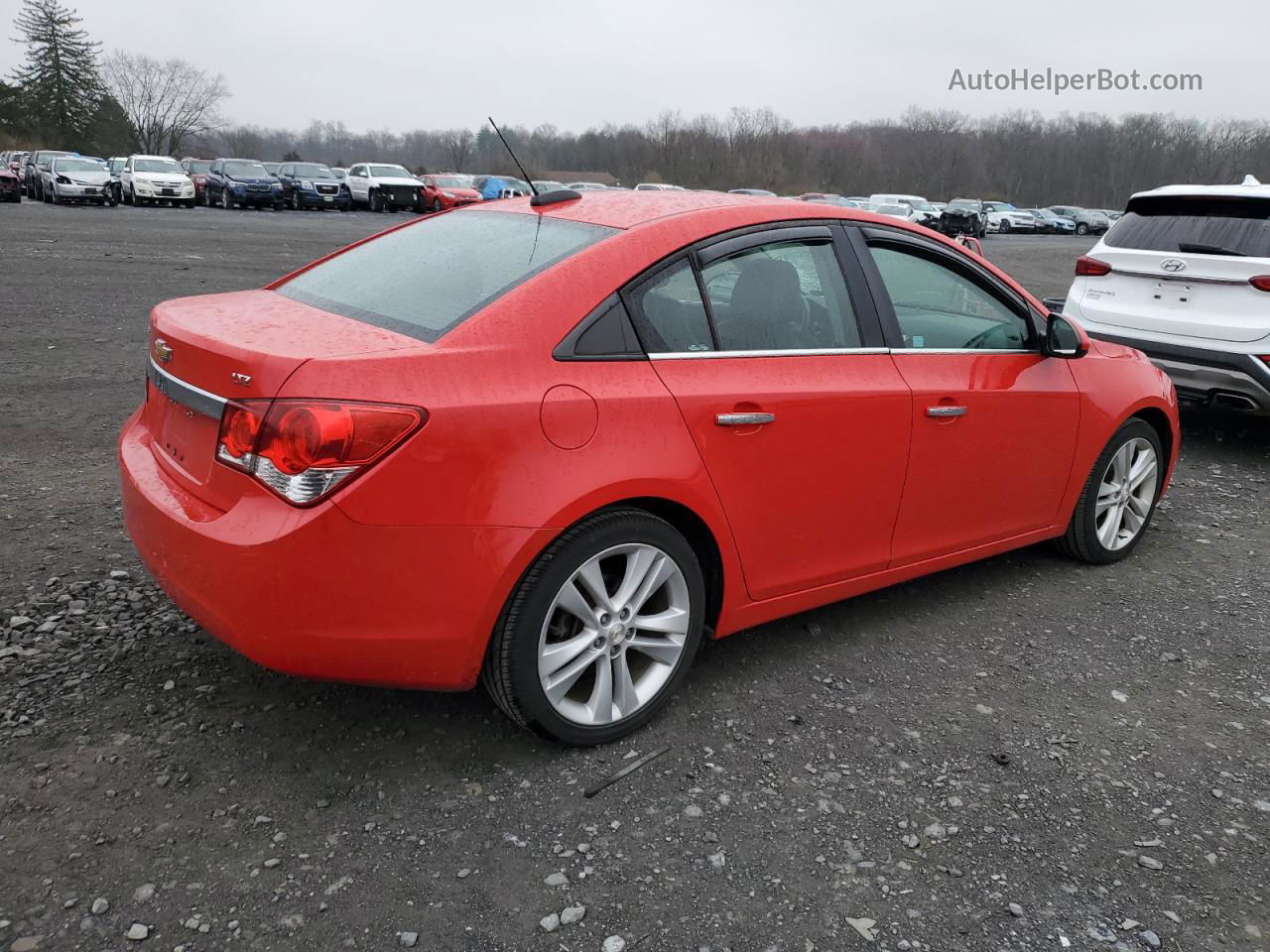 2015 Chevrolet Cruze Ltz Red vin: 1G1PG5SBXF7196401