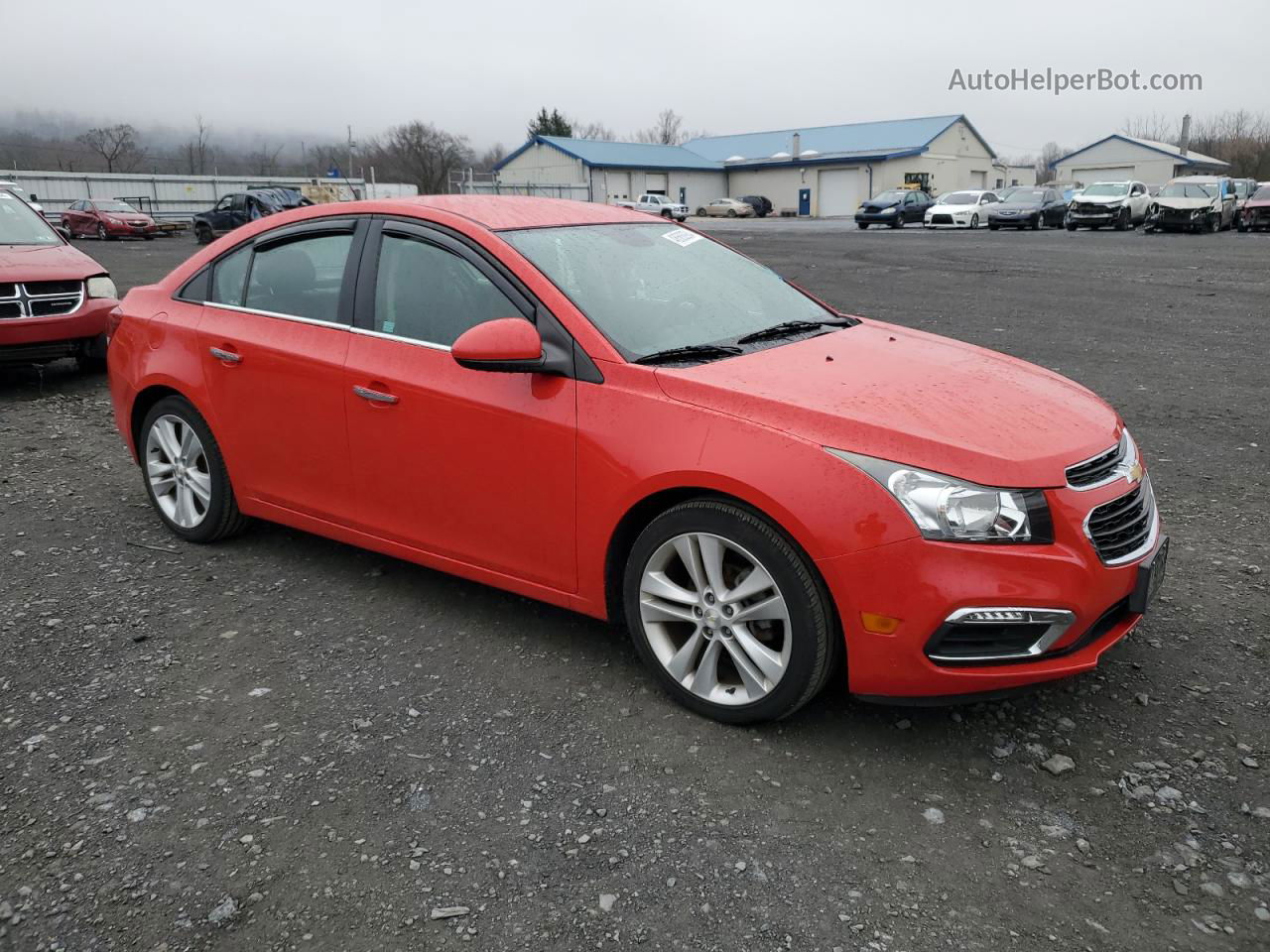 2015 Chevrolet Cruze Ltz Red vin: 1G1PG5SBXF7196401