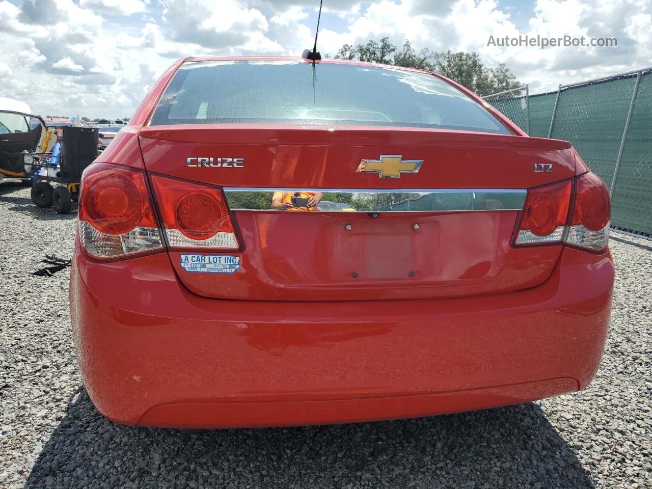 2015 Chevrolet Cruze Ltz Red vin: 1G1PG5SBXF7242972