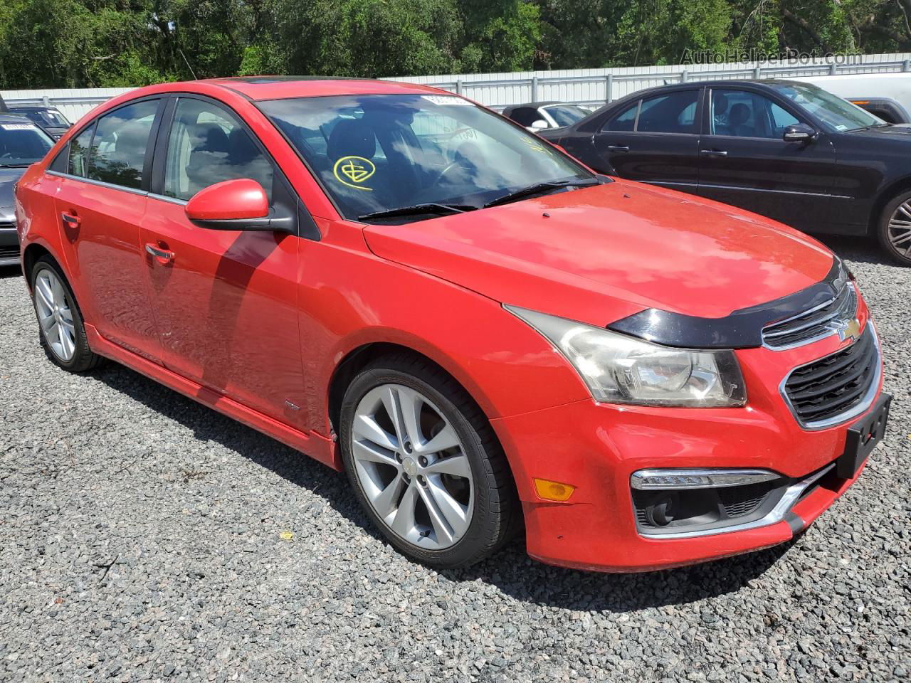 2015 Chevrolet Cruze Ltz Red vin: 1G1PG5SBXF7242972